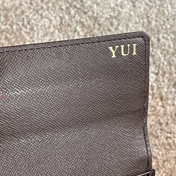 Authentic LOUIS VUITTON Damier Ebene Portefeuille Sarah Long Wallet - Picture 4 of 12